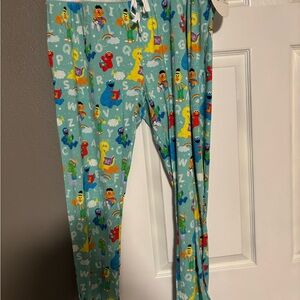 Little Sleepies Sesame Street Pajama Bottoms - Teal